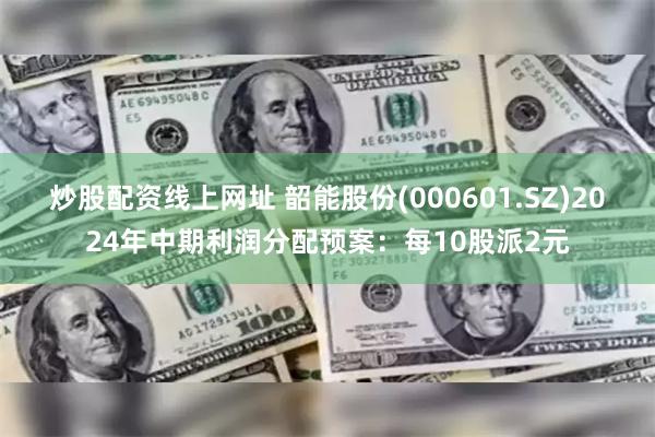 炒股配资线上网址 韶能股份(000601.SZ)2024年中期利润分配预案：每10股派2元